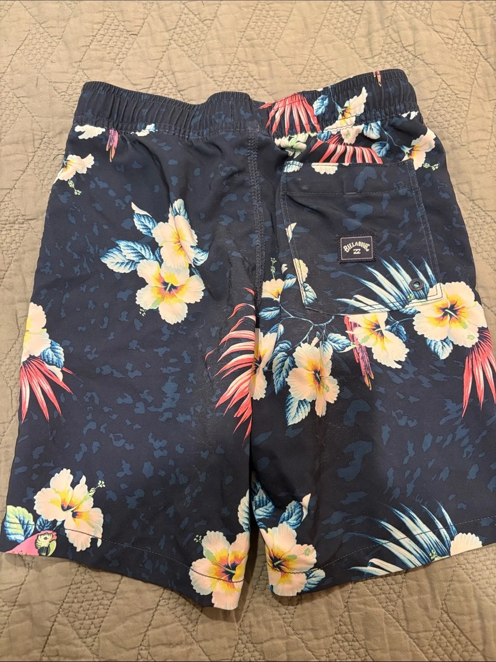 Billabong Boy’s Navy Parrot & Floral Swim Shorts